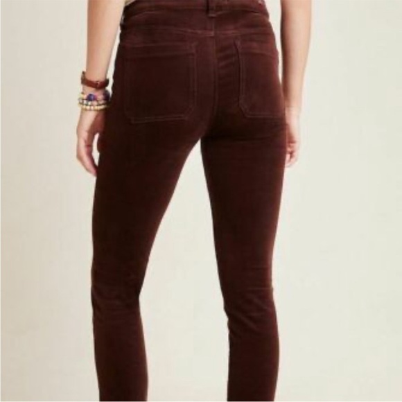 Anthropologie Pilcro High-Rise Skinny Corduroy Jeans in Brown - Picture 2 of 6